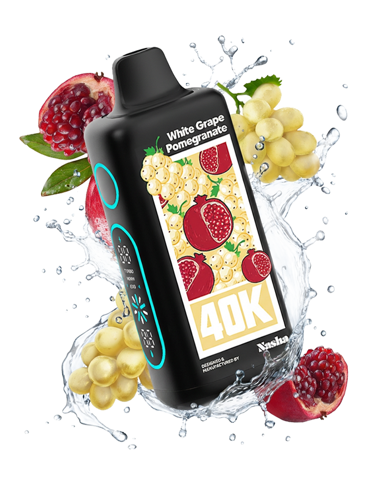 Nasha 40K - White Grape Pomegranate